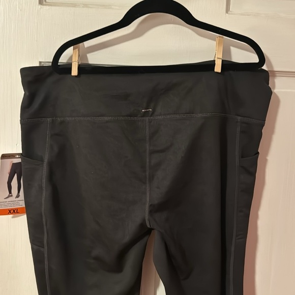 Mondetta NWT Ladies Brushed Jacquard Black Leggings Size XXL item # 1528281 - Picture 9 of 11